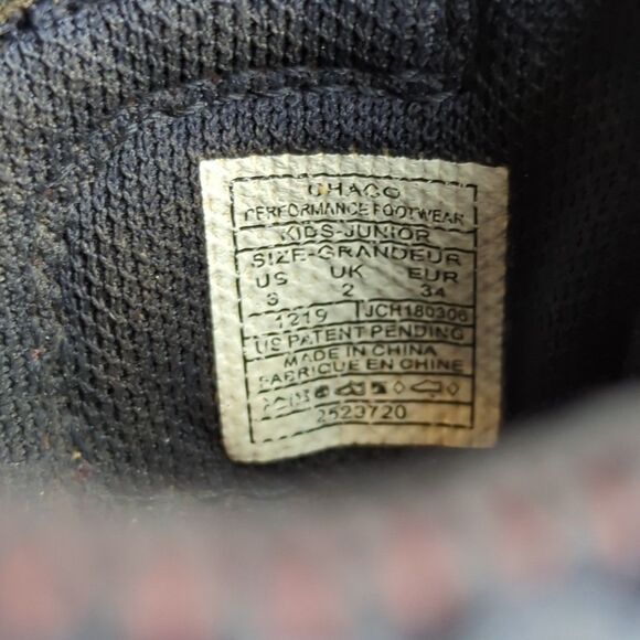 Chaco Odyssey Junior Kids Youth 3 Navy Blue Pink Hiking Sandal Shoes Outdoor - Picture 7 of 7